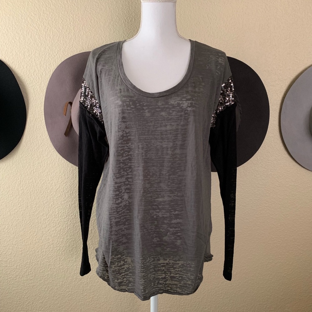 Son of John Sequin Burnout Shirt